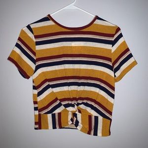 stripped crop top